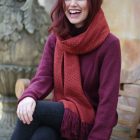 burgundy orange shawl Burgundy Zamora Shawl