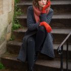 orange silver scarf 1