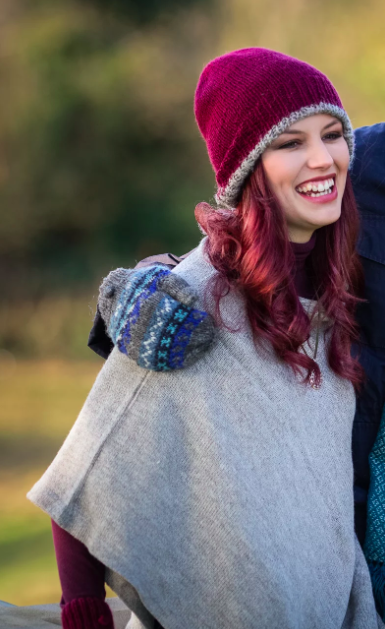 Burgundy beanie