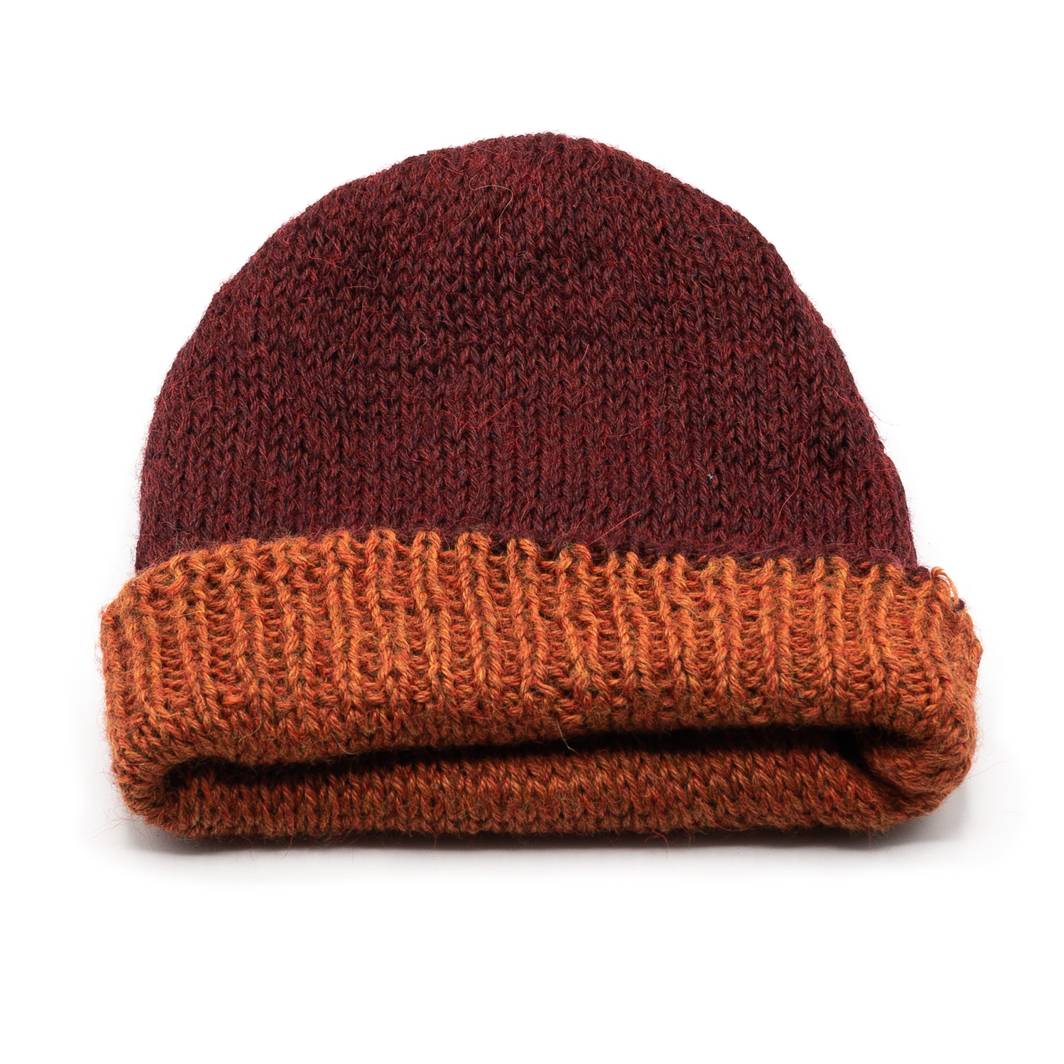 Burgundy beanie 4 Sq