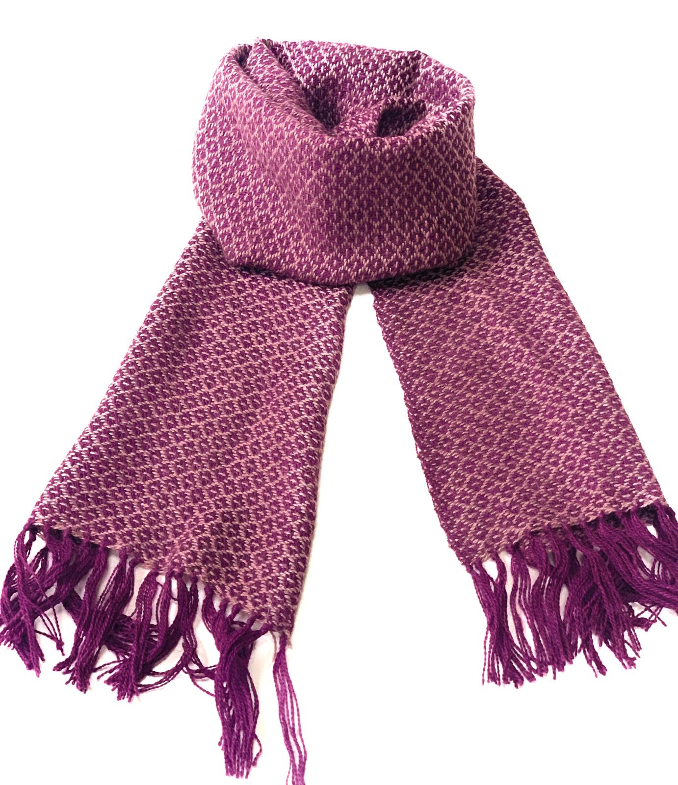 purple pink scarf